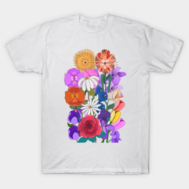 Party in the garden T-Shirt by larutaesleer